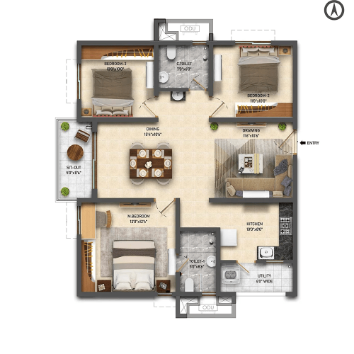 2-bhk-east-1410-sft